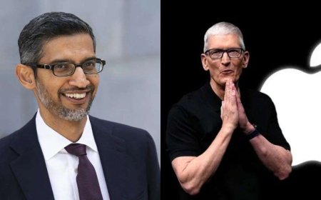 Big Tech Transition: Tim Cook Steps Down, Sundar Pichai Applauds as John Ternus Becomes CEO