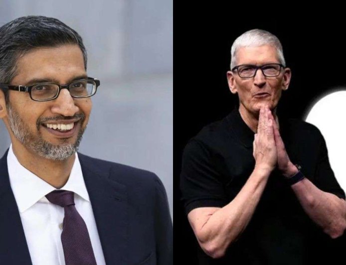 Big Tech Transition: Tim Cook Steps Down, Sundar Pichai Applauds as John Ternus Becomes CEO