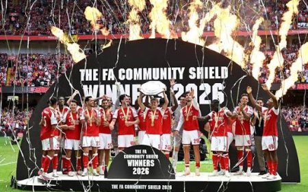 Arsenal Rout Man City 3-0 to Win Community Shield